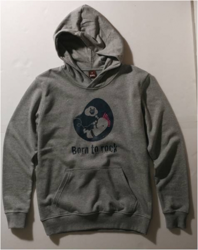 連帽厚棉男T