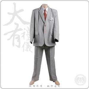西裝壽衣-灰色