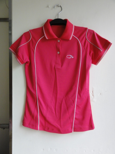 女短POLO+深玫紅