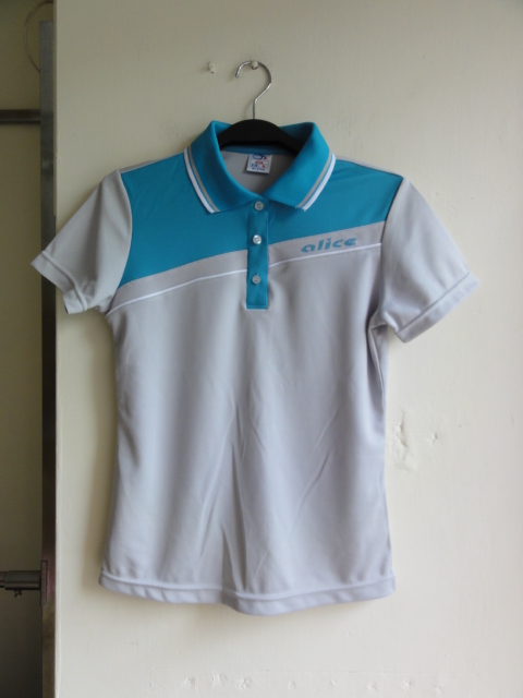 女短POLO+淺灰