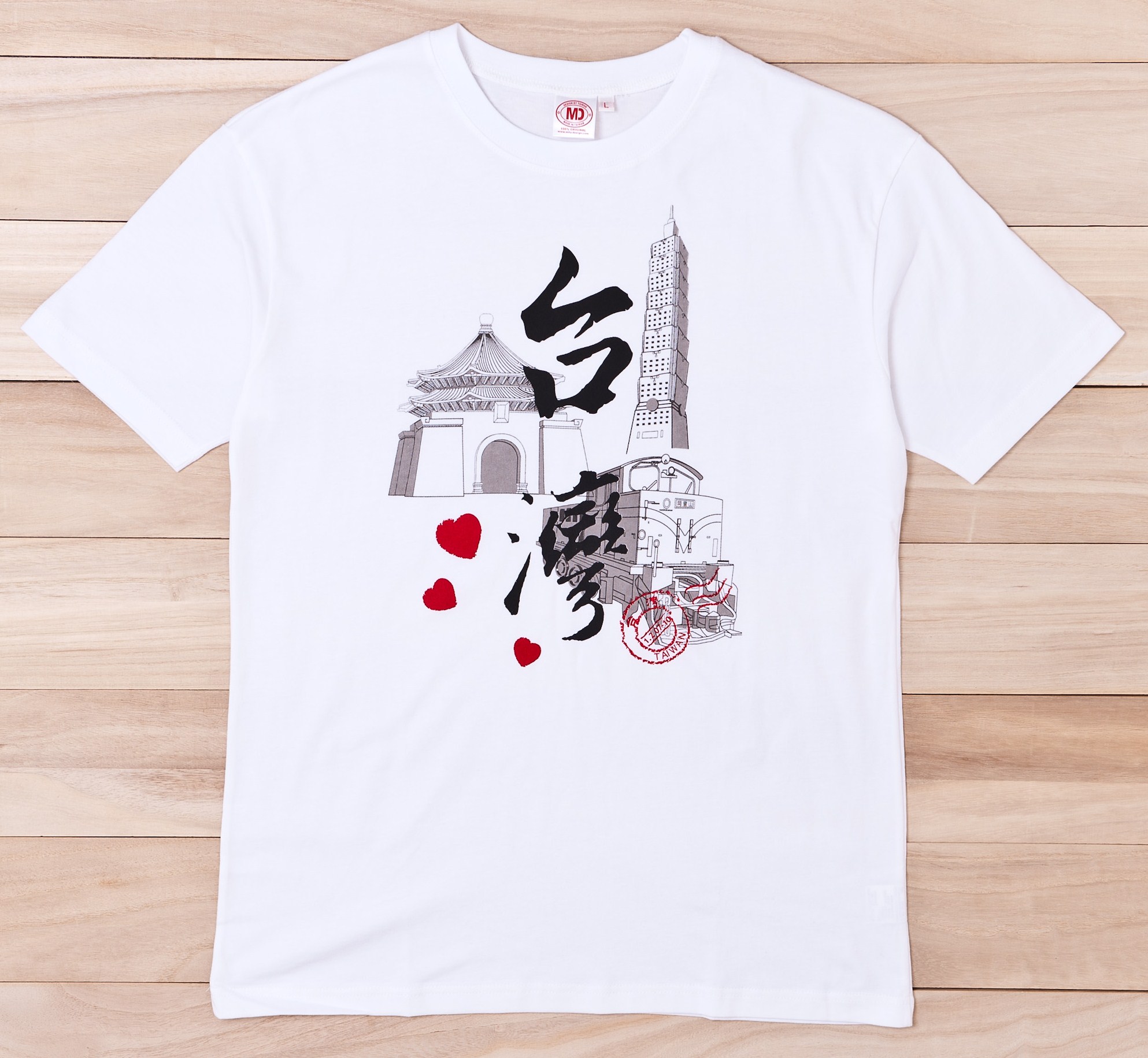 成人TShirt-白色