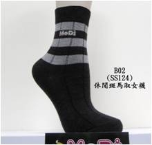 休閒斑馬淑女襪