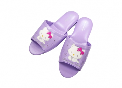 Charmmy kitty 貼鑚室內皮拖-紫