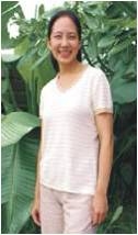 仕女V領短袖針織衫(米白)