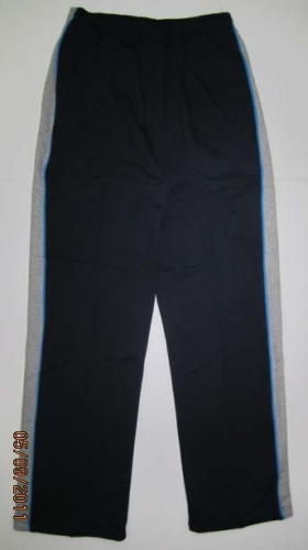 POLO UOMO男配色出芽運動長褲 (平口)-丈青