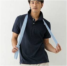 男款素面POLO衫