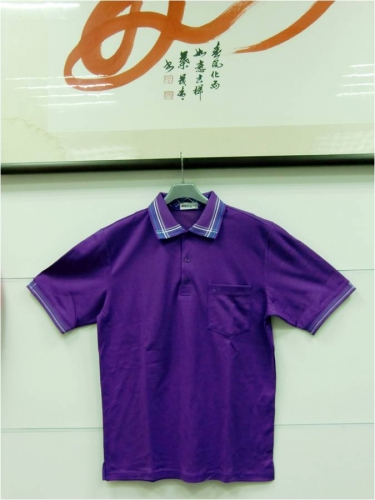 開襟Polo衫短束口