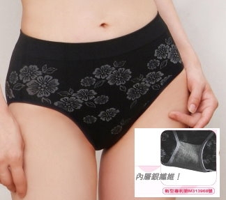 全竹炭銀纖維內著（女三角/高腰）