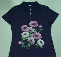 女COTTONWALKER酷乾棉燙畫POLO