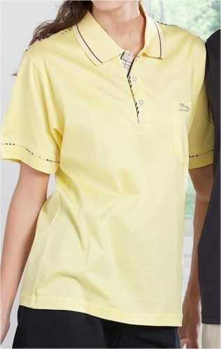 雙絲光單面布polo衫