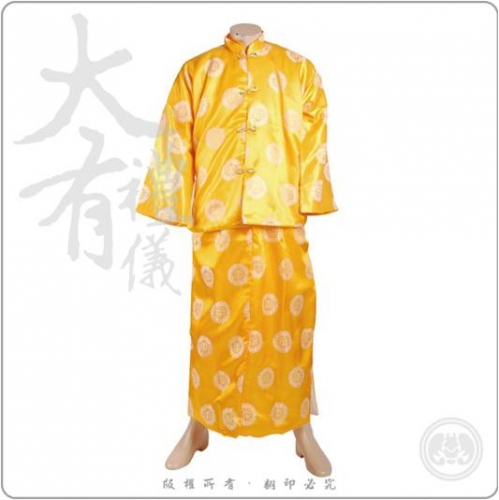 中圓壽長袍馬褂-金