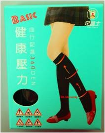 360D半統襪-黑