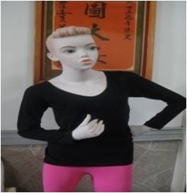 純色U領衛生衣