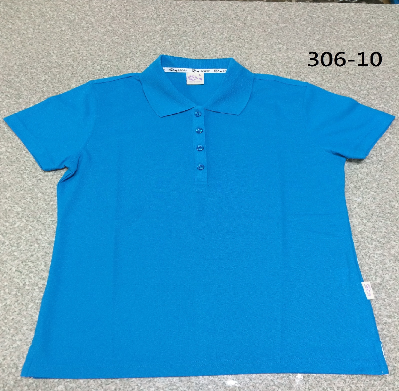 女(翠藍)素面 涼感紗POLO衫