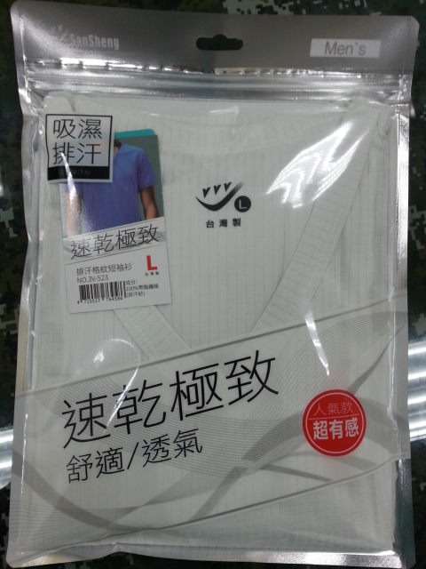 排汗格紋短袖衫