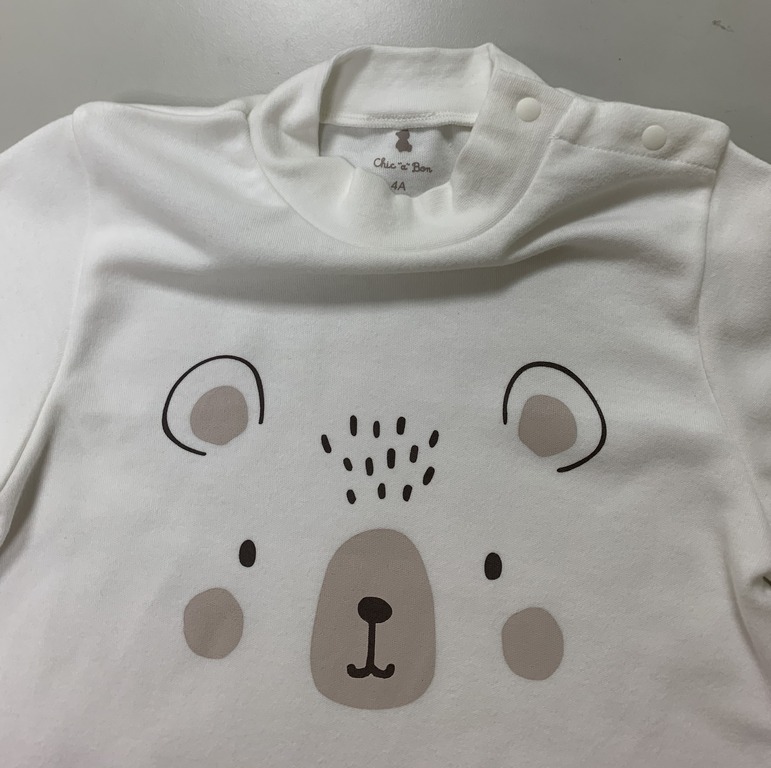 好奇小熊高領衫