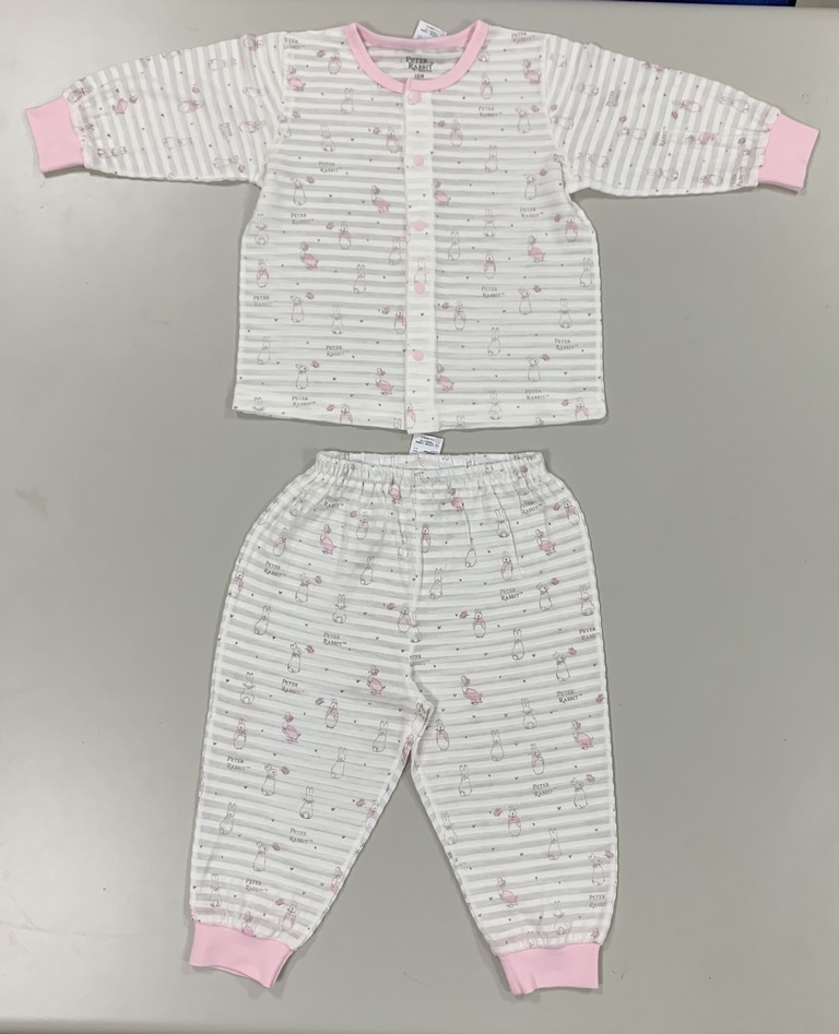 粉色愛心兔前開套裝