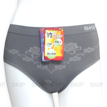 90%竹炭女中腰三角褲