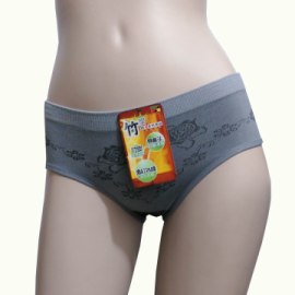 45%竹炭女低腰三角褲