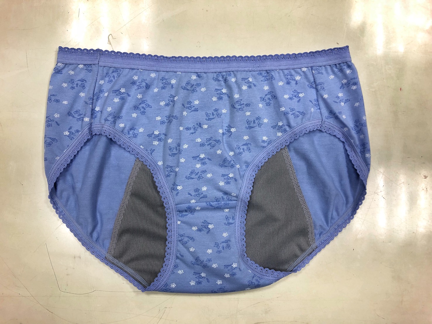 印花竹炭生理褲