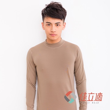 男性半高領蓄熱保暖衣