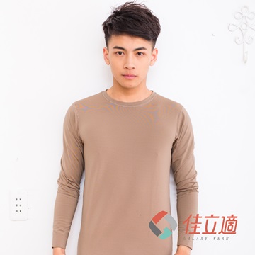 男性圓領蓄熱保暖衣