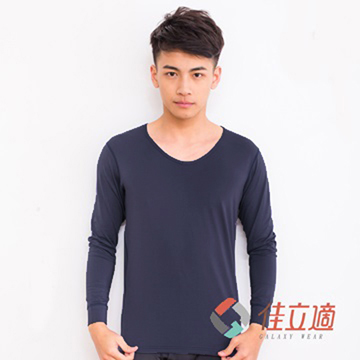 快熱紗-男性V領-升溫蓄熱保暖衣