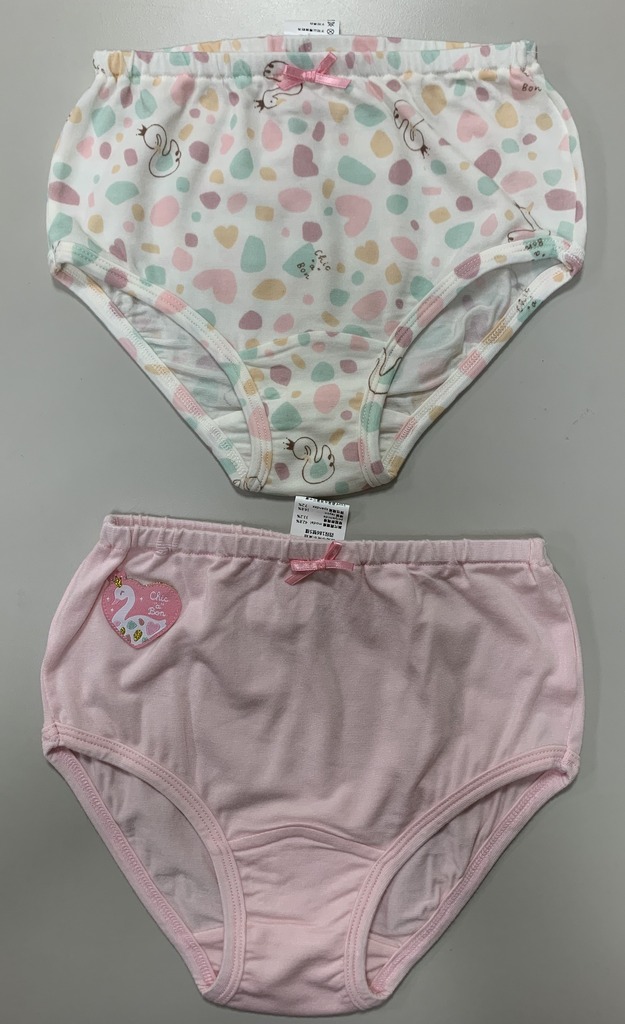 天鵝公主女童三角褲2入(練白印)