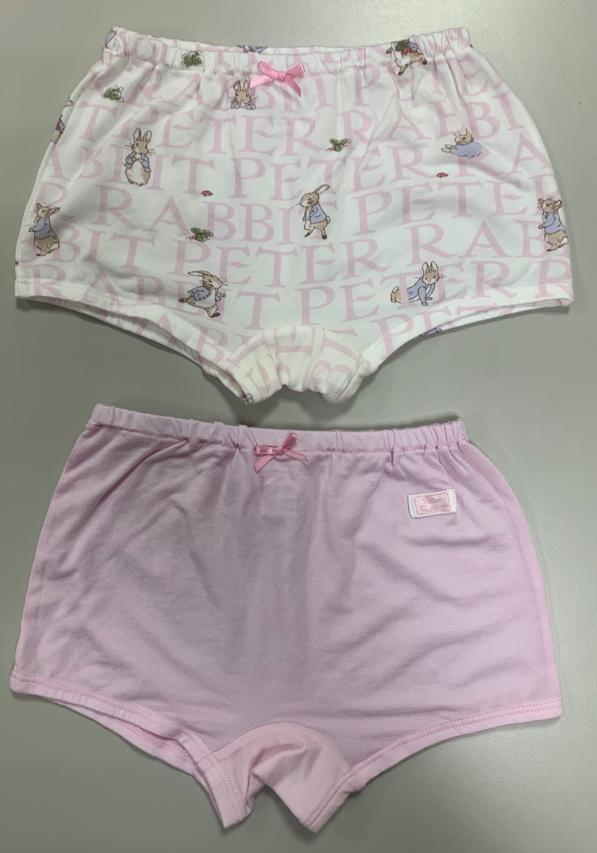 童話探險女平口褲2 入-練白印粉