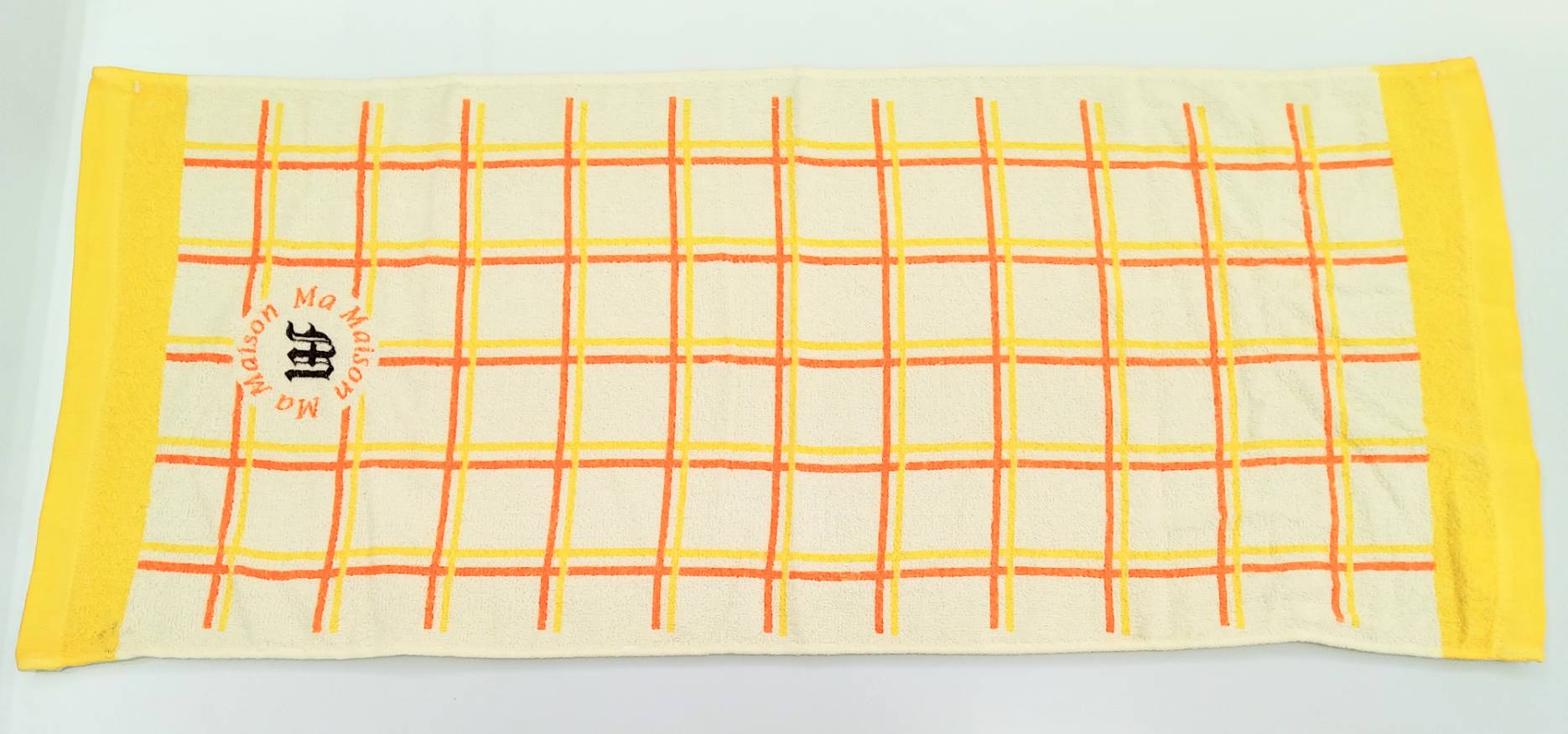 24兩印花毛巾-Ma Maison大格子