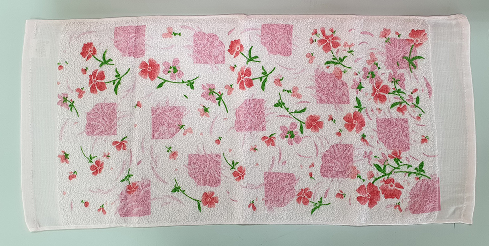 日日春印花毛巾