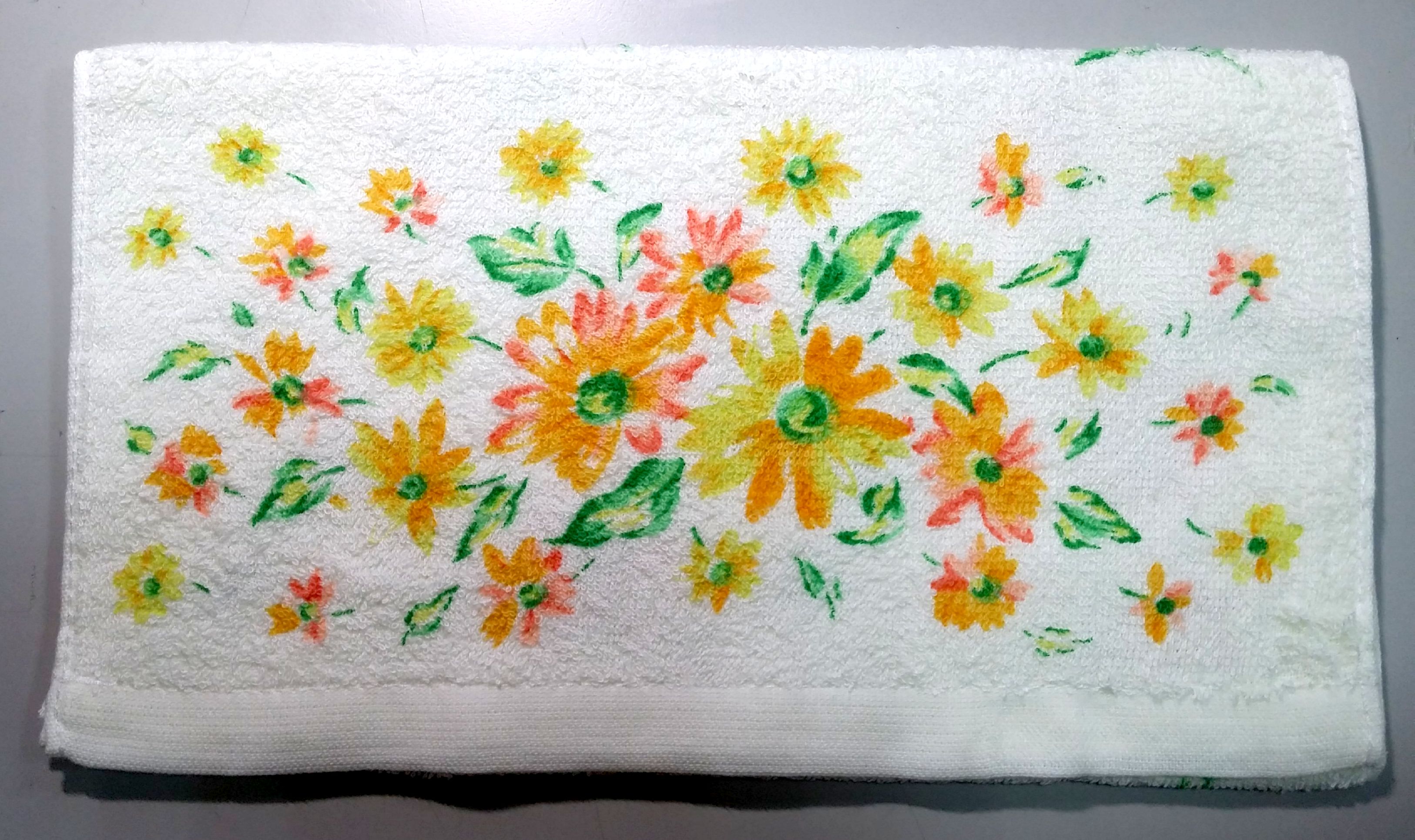 波斯菊印花毛巾