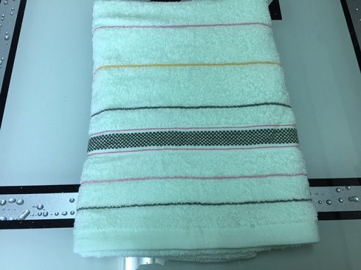 精緻緞條紗浴巾