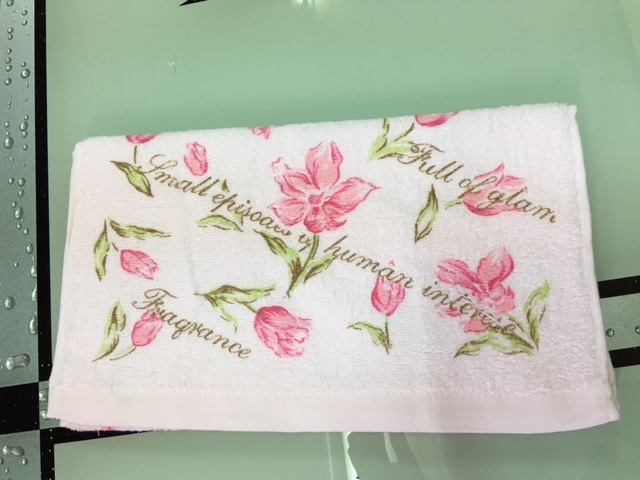 小花花毛巾