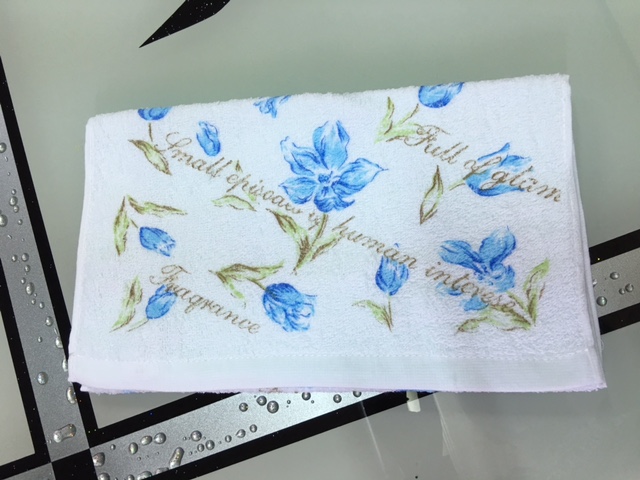 小花花毛巾