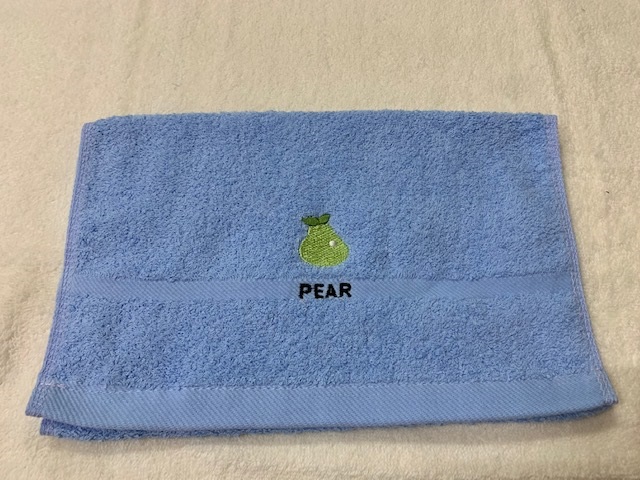 水果王國刺繡童巾