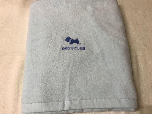 超柔絨刺繡狗家族浴巾