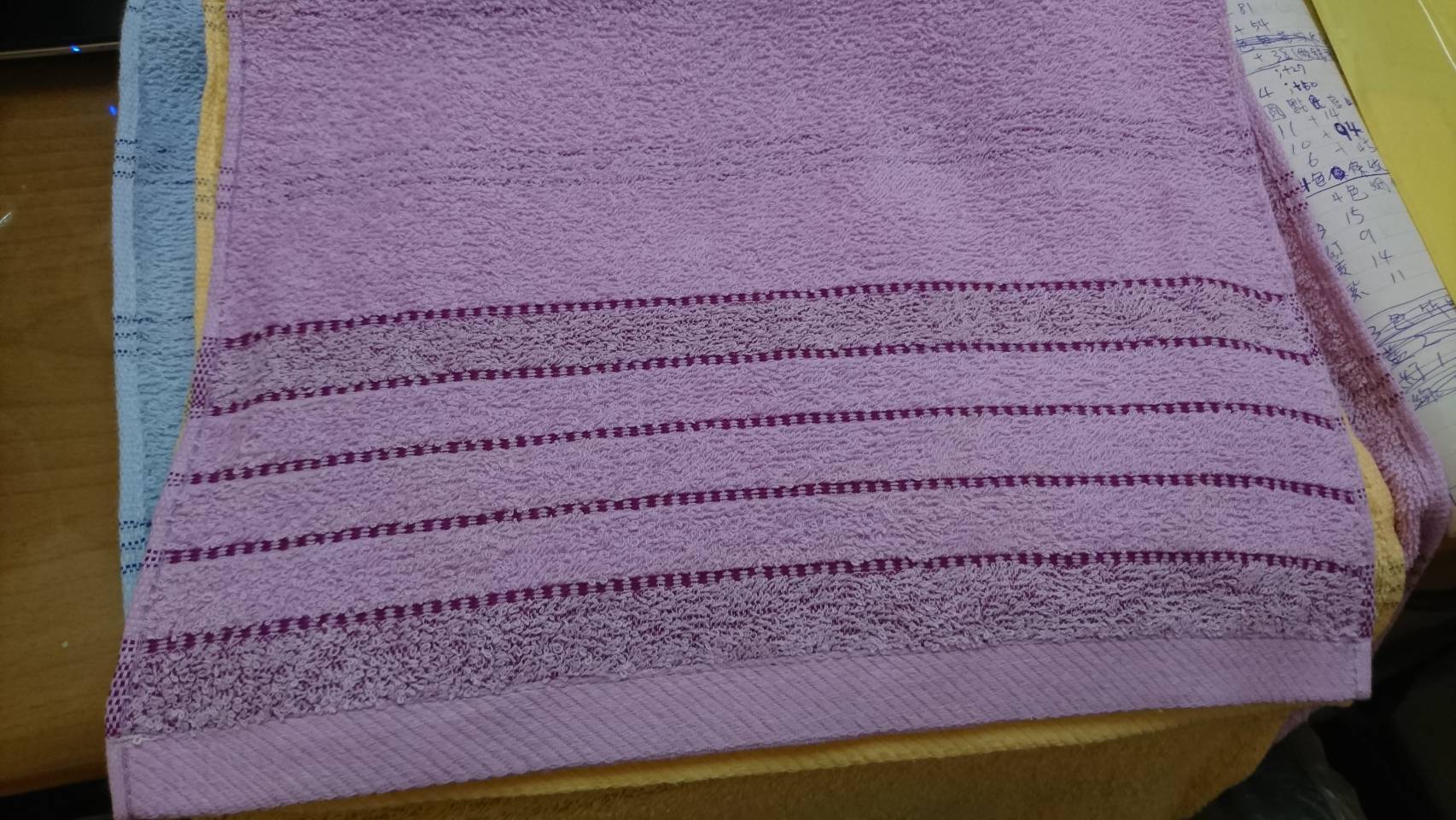 6060素色緞條毛巾