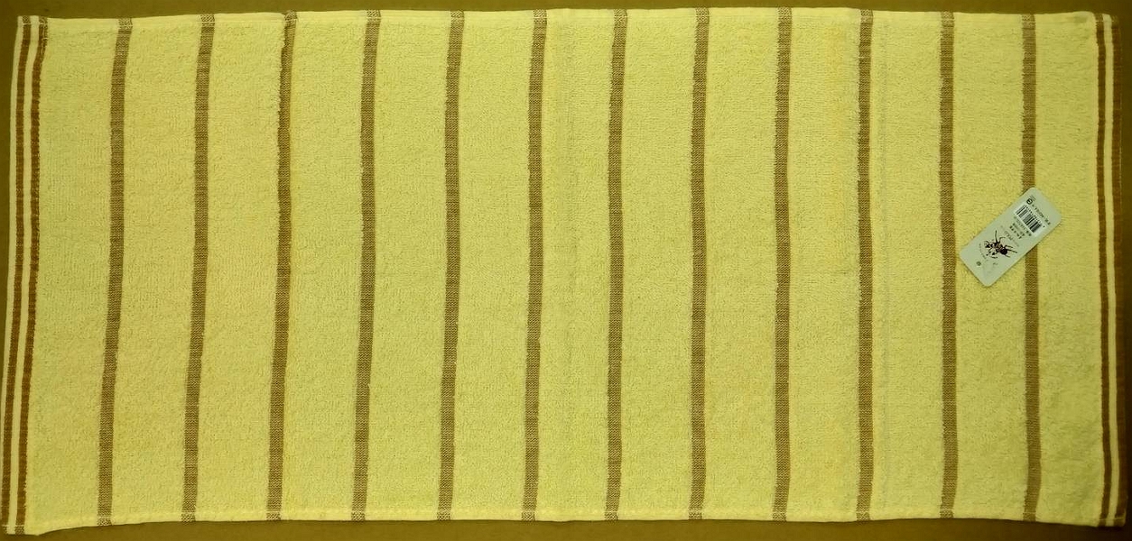 色紗緞條毛巾