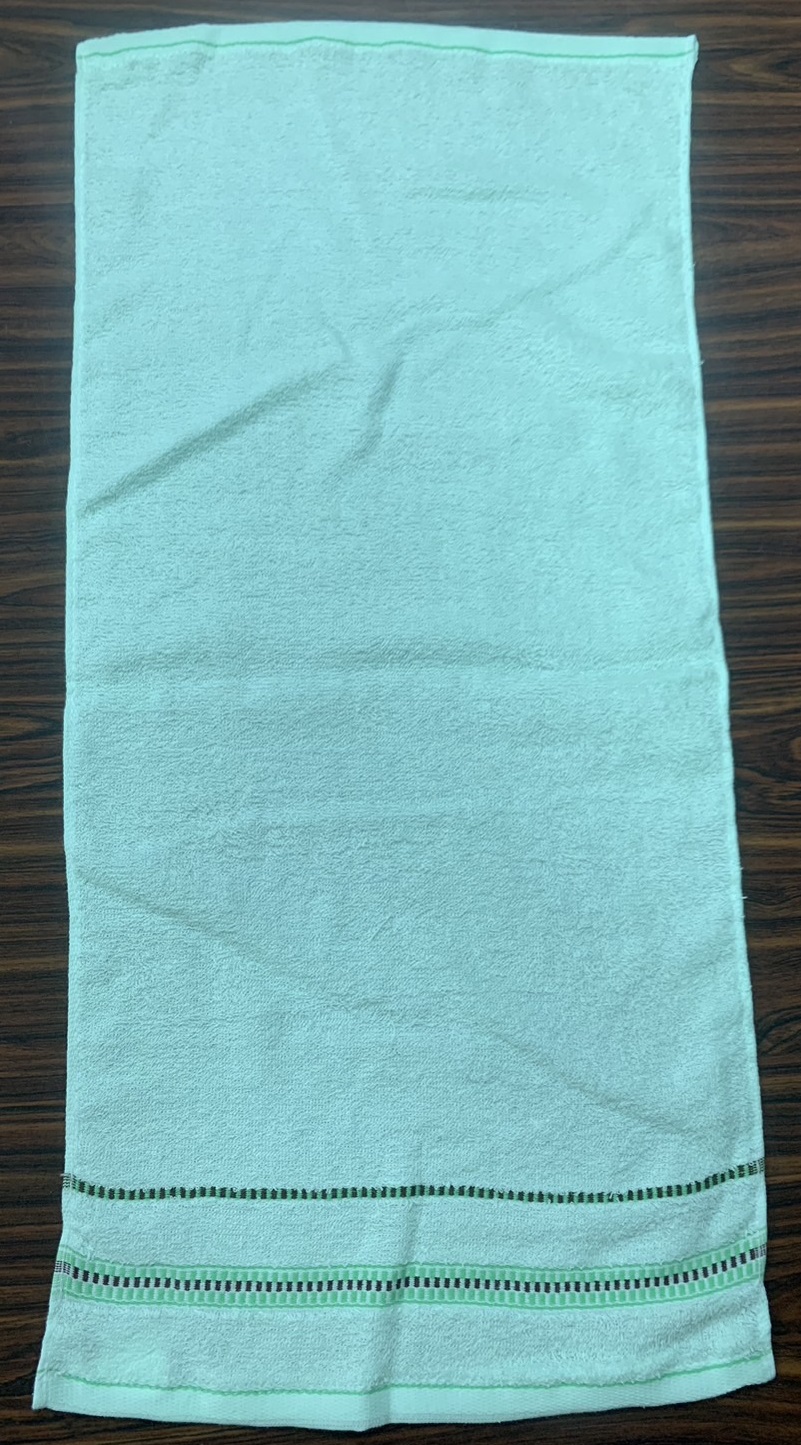 雙彩橫紋緞檔毛巾