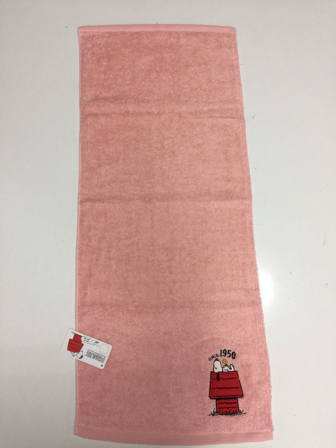 SN301-2SNOOPY素色刺繡毛巾-史努比