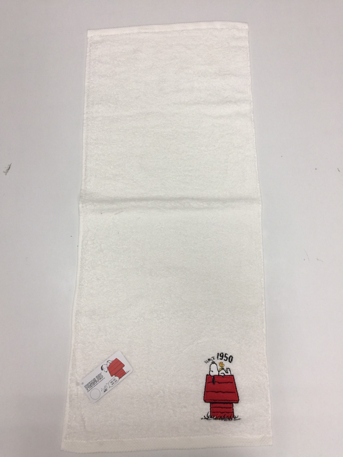 SN301-2SNOOPY素色刺繡毛巾-史努比