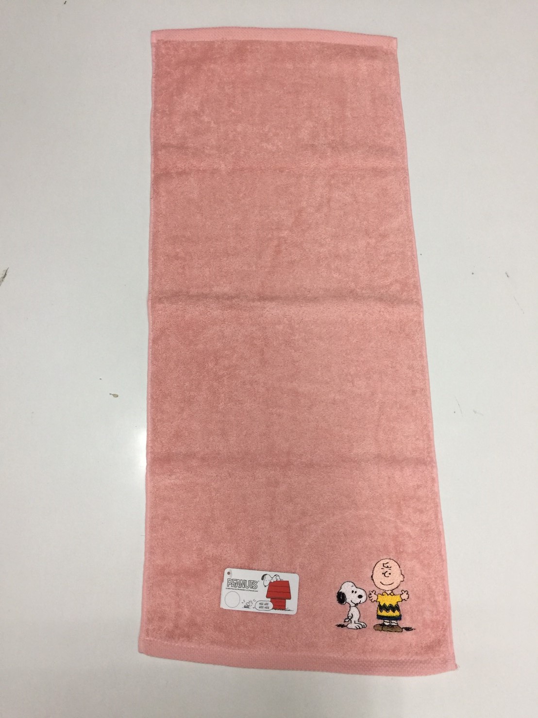 SN301-1SNOOPY素色刺繡毛巾-查理