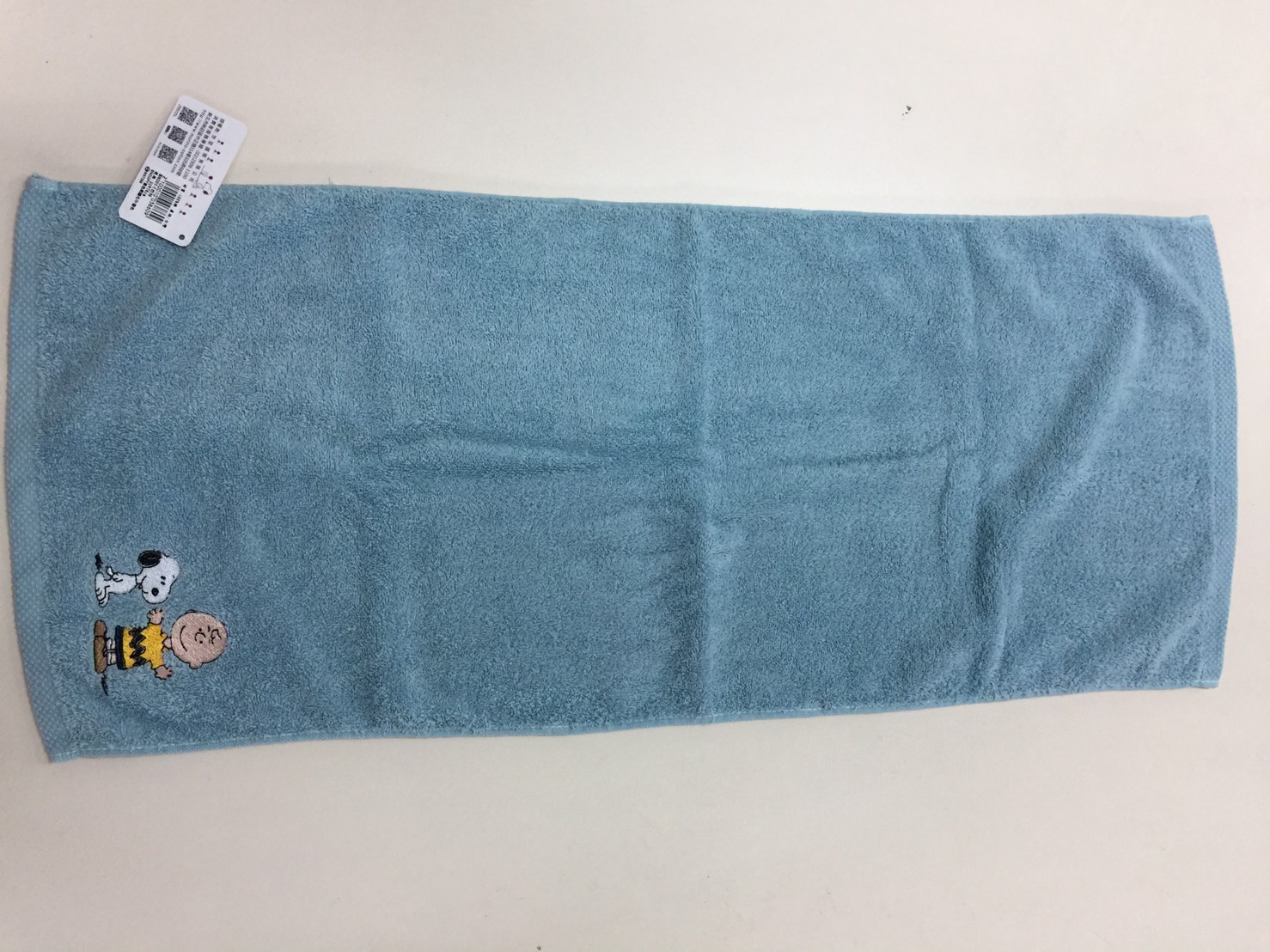 SN301-1SNOOPY素色刺繡毛巾-查理
