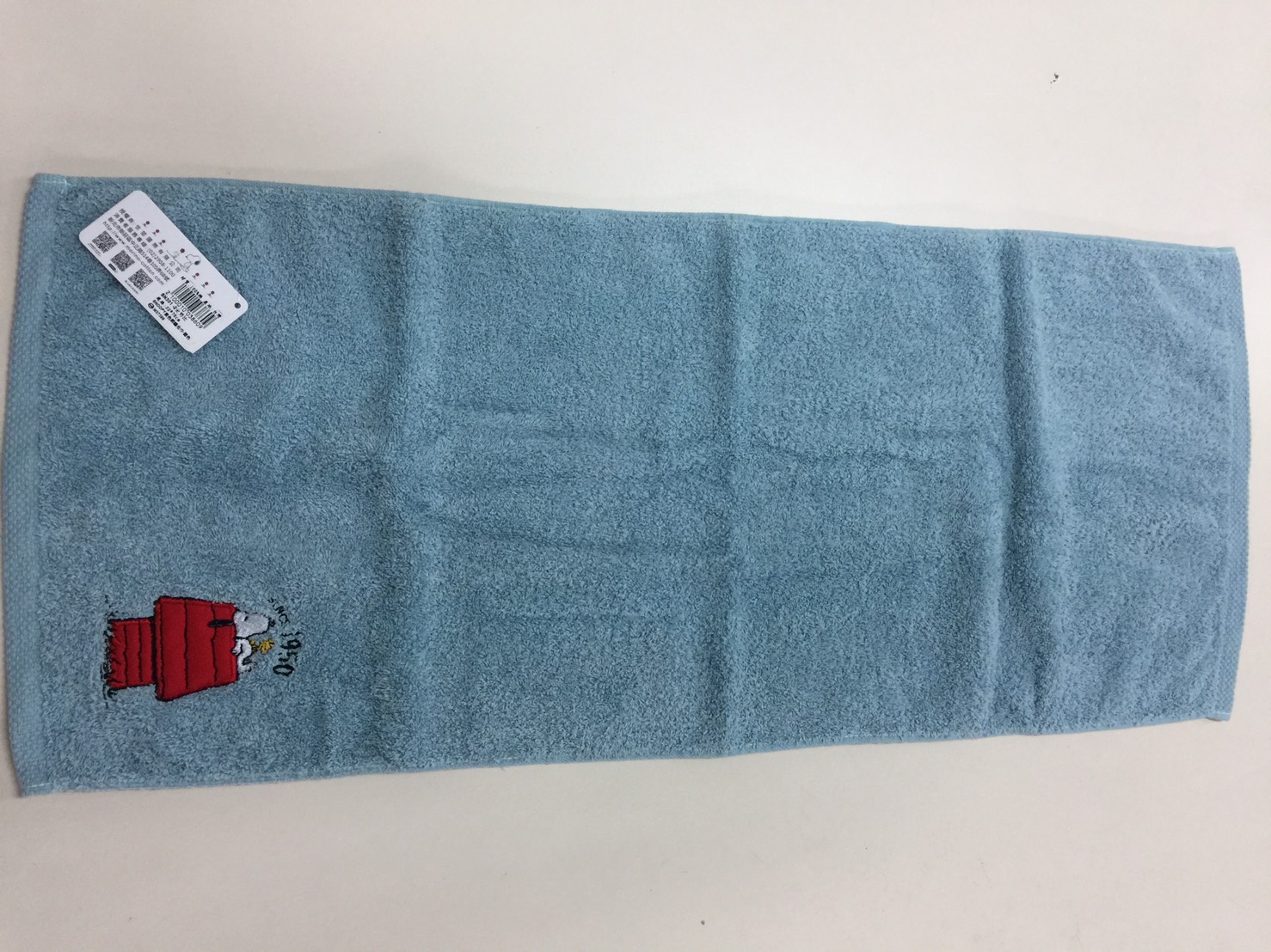 SN301-2SNOOPY素色刺繡毛巾-史努比