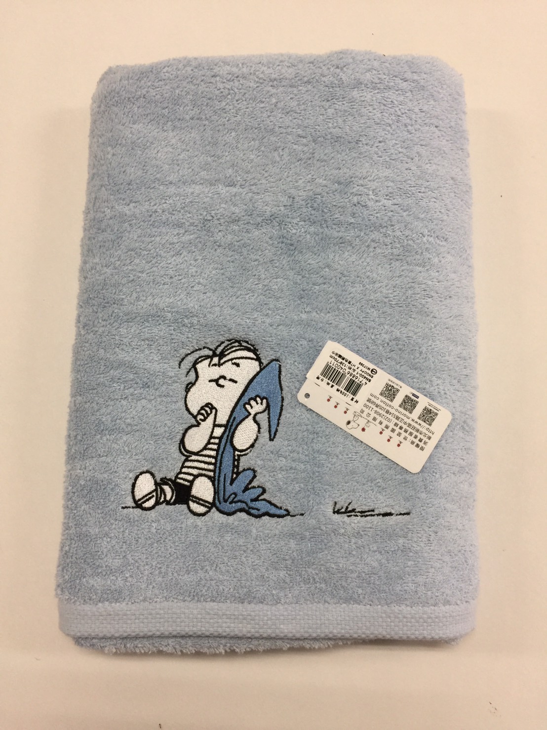 SN400-1 SNOOPY X HT素色刺繡浴巾