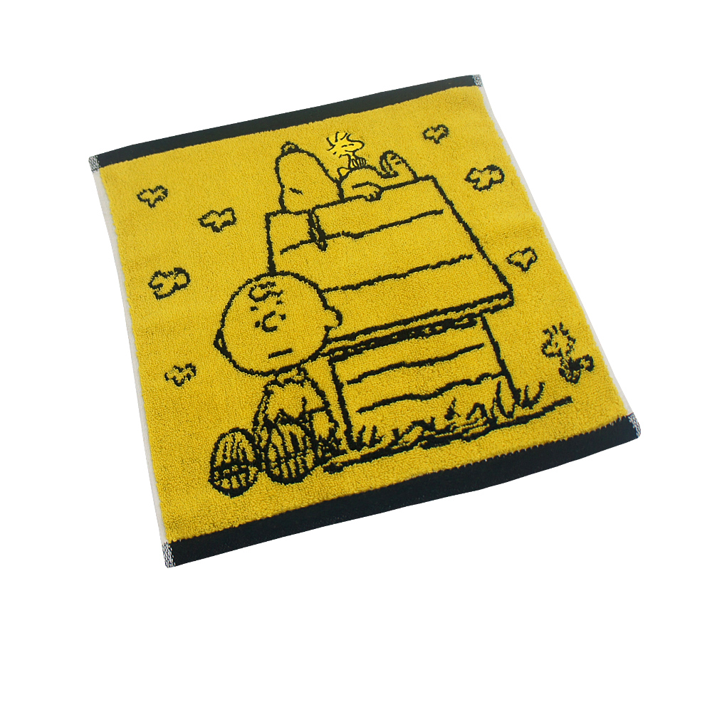 SN002-2SNOOPY色紗緹花小手巾-經典