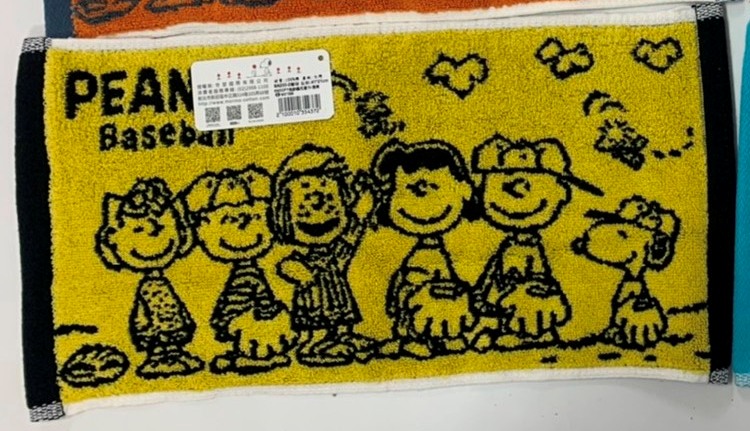 SN205-2SNOOPY色紗緹花童巾-棒球