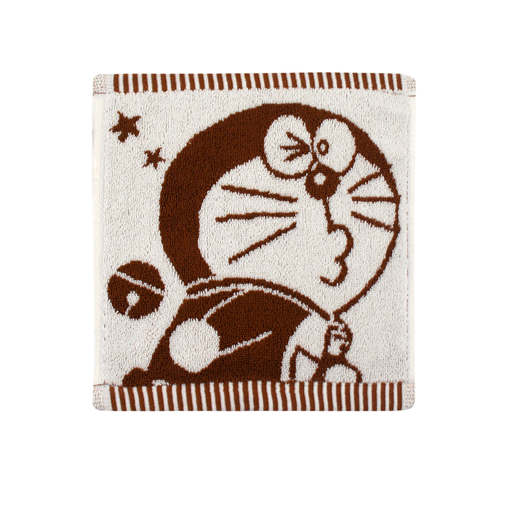 DA003-2Doraemon 色紗緹花小方巾-啾咪