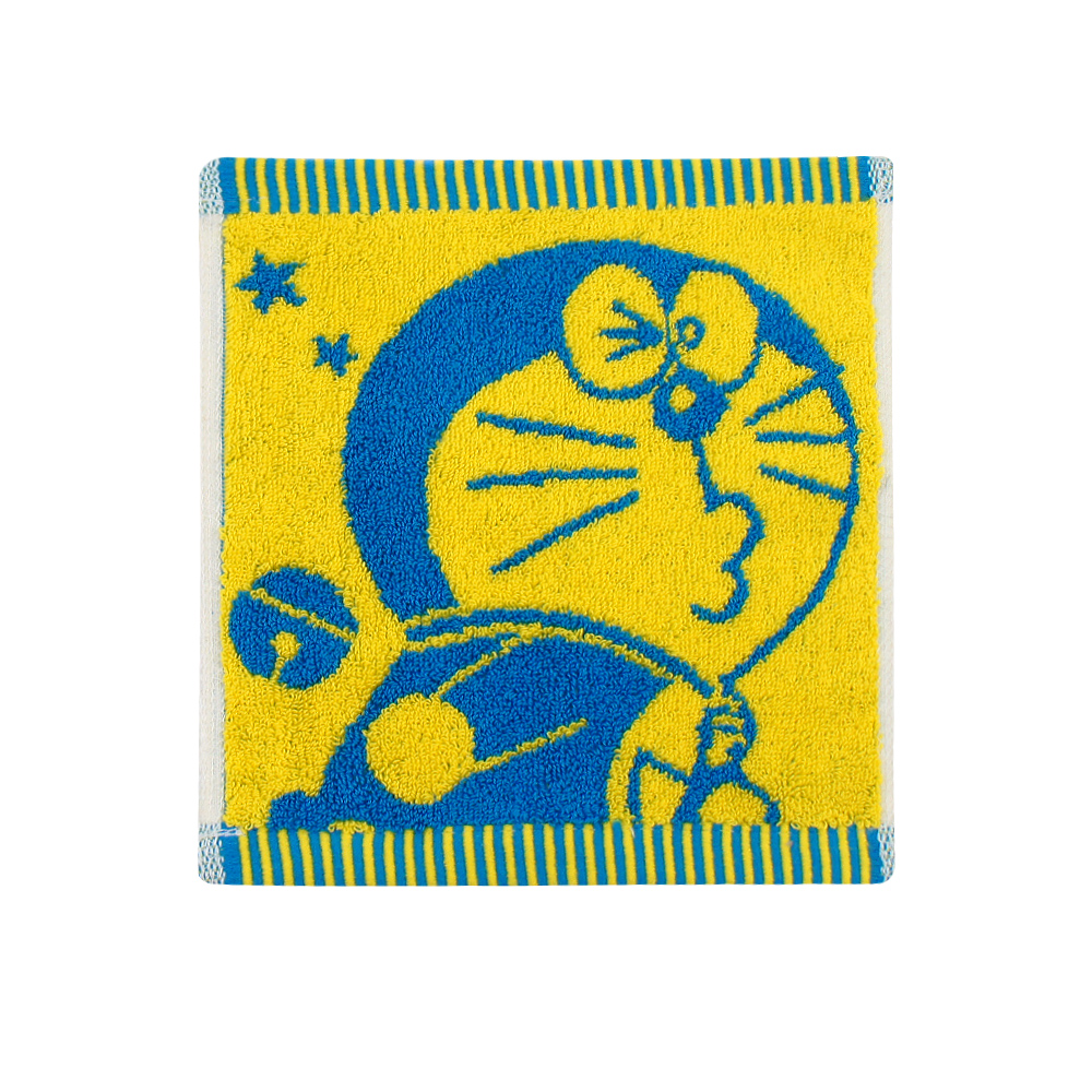 DA003-3Doraemon 色紗緹花小方巾-啾咪